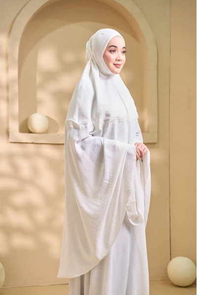 Telekung Taara White